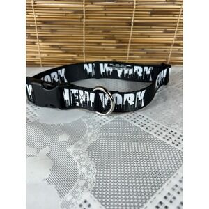 Buckle-down Dog Large New York Bold / Skyline Silhouette Black / 15"-26" Wide 1"